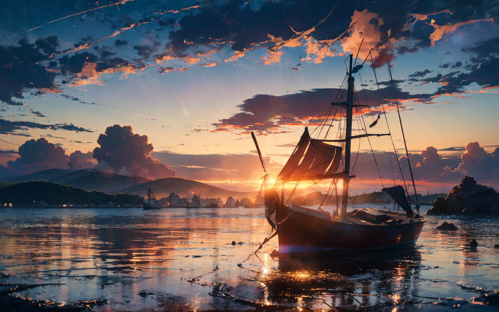 02356-2153989705-no humans,Pure Scene,Evening,Sunset,Ocean,The Middle Ages,Sailboat,Navigation,A distant island.,Sparkling water,Sunset afterglow.png